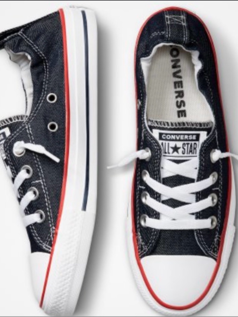 Converse Women’s Chuck Taylor All Star Low Top Sneakers - Navy/White